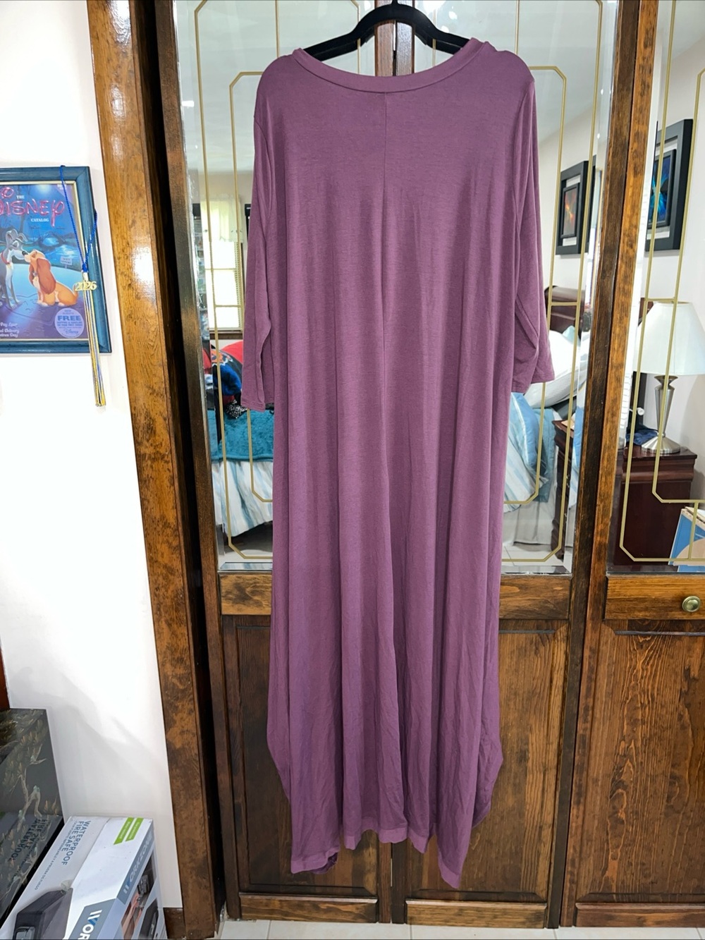 Zenana Outfitters Dusty Mauve Crewneck Tunic Top - Picture 5 of 7